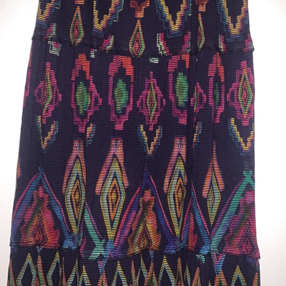 Desigual Tiered Maxi Drawcord Waist Knit Skirt Size S - Picture 12 of 16
